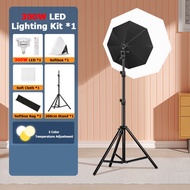 Softbox Photography Lighting Kit Professional Continuous Lighting System with E27 Socket LED Bulbs a