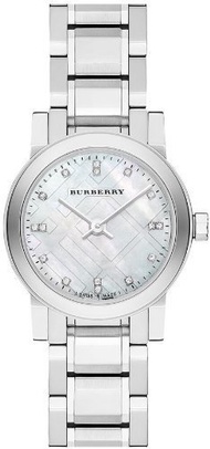 Burberry Mother of Pear diamond set Stainless Steel Ladies Watch BU9224