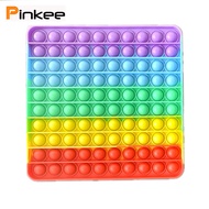 Jumbo big Pop It Rainbow🌈 large Size Colourful Push Pop Bubble Fidget Sensory Silicone Toy Autism Sp