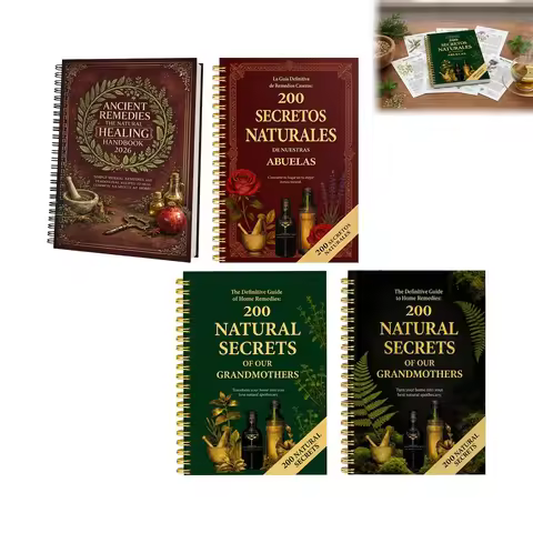 Eco-Friendly Home Remedies Guide Notebook With 200 Proven Natural Therapies, Portable Journal For Ev