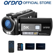 ORDRO AE20 5K Video Camera Camcorder 48MP UHD Wifi IR Night Vision Recorder for YouTube 18X Digital 
