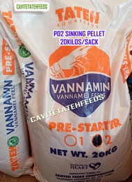 PO2 1sack 20kilos sinking pellet tateh feeds