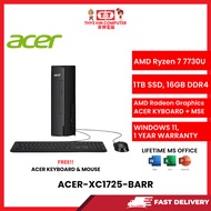 ACER-XC1725-BARR-AMDRYZEN7-7730U,16GBR4,1TBSSD,AMDRADEON,W11H64,1YRS,KB+MSE