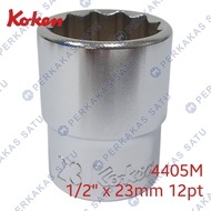 MATA 1/ 2" X 23MM 12PT KOKEN 4405M JAPAN 23 MM SOCKET SHOCK