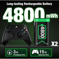 Xbox Controller Battery Pack, Fast Charging 2X 4800mWh Xbox Battery Pack Rechargeable USB Xbox Batte