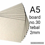 Karton Board A5 no.30 / Grey Board tebal 2mm