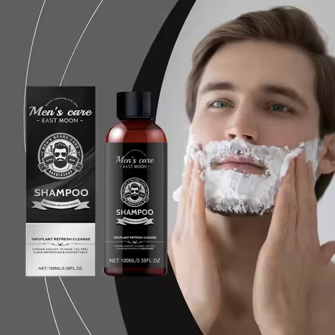 East Moon 100ml Beard Shampoo Improve Smooth Moisturizing Refreshing Beard Nourish Care Men Cleansin