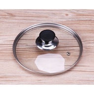 14cm/16cm/18cm/20cm/22cm/24cm/26cm/28cm/30cm32cm34cm36cm Tudung Cookware Reinforced Glass Lid Temper