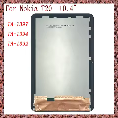 AAA+ Tablet Accessories Parts For Nokia T20 LCD TA-1397 TA-1394 TA-1392 LCD Display+Touch Screen Dig