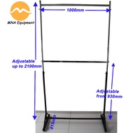 Rak Baju 2 Tingkat Rak Jubah Gown Long Dress Rack Garment Rack Heavy Duty organizer rack penyangkut 