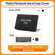 Matte Macbook Hard Case Cover For Macbook Pro 13 Touch Bar (A1708)