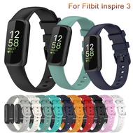 Silicone Watchband Watch Strap For Fitbit Inspire 3 Smart bracelet Wristband Buckle For Fitbit Inspi