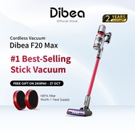 Dibea F20 Max Cordless Vacuum Cleaner Powerful 25,000 Pa Suction Power | Lightweight | Local Warrant