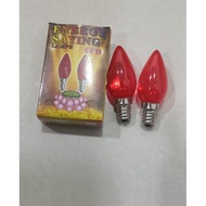 bola lampu sembahyang bollam lampu sembahyang led - bening - merah