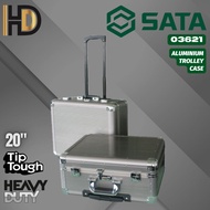 SATA Aluminum Trolley Case 20" / Heavy Duty Aluminum Trolley Tool Box Case With Wheel / 03621