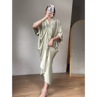 [[ BISA COD ]] KAFTAN SATIN / KAFTAN BAHAN SATIN VALVET PREMIUM / FASHION PREMPUAN MUSLIM / BAJU SET