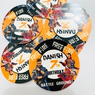 Free F1re Freefire/ 2 Games Sticker Pudding Bento Birthday Sticker Birthday/
