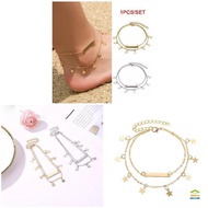 Woman Anklet Foot Chain Hypo-allergenic Skin-friendly Chain for Women Decorative Jewelry