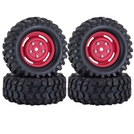 4ชิ้น1.9นิ้ว96มม. ล้อยาง + ล้อพลาสติกสำหรับ1/10รถบังคับวิทยุรถตีนตะขาบ Scx10แกน Rc4wd yikong RGT D90