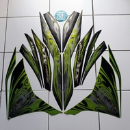 HIJAU Yamaha Jupiter mx 2011 green motorcycle sticker