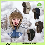 Women's Winter Hat Ushanka Hat Warm Fur Hat Russian Winter Hat Pilot Hat for Daily Use Trendy Model