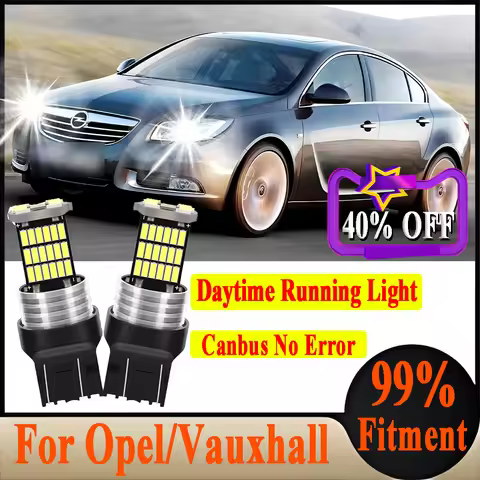 2X Canbus LED Daytime Running Light DRL W21/5W 7443 For Opel Adam Cascada Insignia A Corsa D E Astra