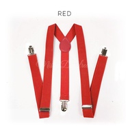 RED Suspenders wedding menswear