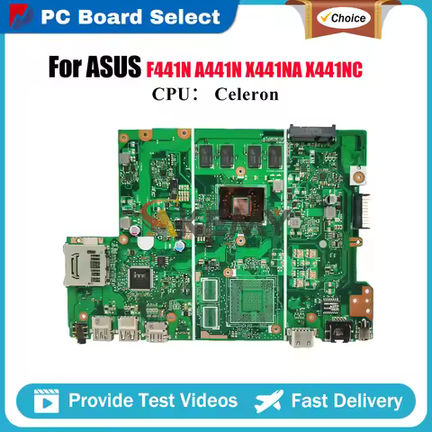 X441NA Laptop Motherboard For ASUS VivoBook X441NC A441N X441NA F441N X441N Mainboard With Celeron C