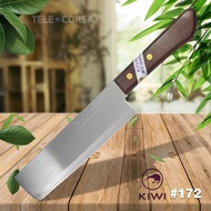 มีดทำอาหาร KIWI มีดกีวีด้ามไม้ มีดหั่น ด้ามไม้ ปลายตัดตรง No.172 รุ่น Kitchen-knife-kiwi-172-08D-Boss