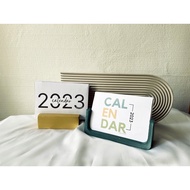 2023 Calendar / Desk Calendar with Stand / Minimalist Desk Calendar