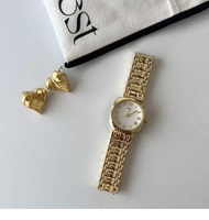 IEKE Vintage Gold Chain Watch Nữ Tông Màu Thanh Lịch Cổ Điển Cao Cấp Cảm Giác Phụ Nữ Thời Trang Vòng