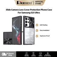 Slide Camera Lens Cover Protection Phone Case For Samsung S25 Ultra S25 S24 S23 FE S22 A73 A53 A23 A