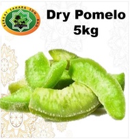 Berkat Sahara Dry Pomelo Green 5kg / Buah Limau Bali Kering Hijau / 柚子皮干 5kg