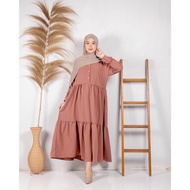 READY STOCK Maya Baju Muslimah Fashion Long Dress Maxi Jubah Raya Casual Basic Simple Plain