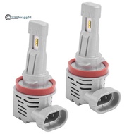 H11 H8 H9 H16 LED Headlight Bulbs 12000Lm Per Set 6500K Cool White Wireless Headlight LED Bulb Pack 