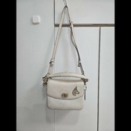 🥳降價了🥳COACH Cassie 19荔枝紋牛皮轉釦式手提包