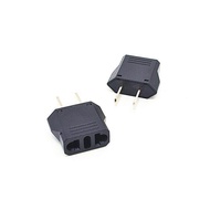 1Pcs แบบพกพา US 2 Pin Plug, EU To US Japan Philippines Thailand Travel Adapter Converter AC Power Co