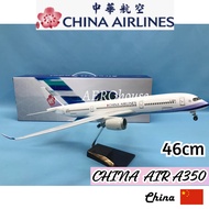 46cm China Airlines A350 Big Aircraft Kapal Terbang Besar
