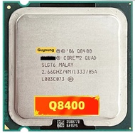 Core 2 Quad Q8400 Q 8400โปรเซสเซอร์2.66GHz 4MB 1333MHz ซ็อกเก็ต775ซีพียู