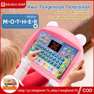 Mesin Playpad Tablet Dengan Layar LED Keyboard Sentuh Interaktif Musik Ringan Berisi Suara Binatang Kuis Dan Piano Manian Anak Edukasi Mini Playpad Tablet Mainan Edukasi Alat Bantu Belajar Playpad Anak Muslim