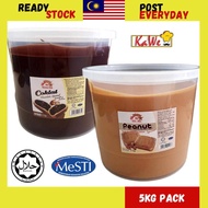 [READY STOCK] HALAL 5KG BINTANG LIMA / FIVE STAR CHOCOLATE COKLAT / PEANUT KACANG TANAH SPREAD PASTE