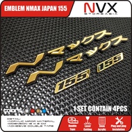 EMBLEM NMAX LOGO NMAX JAPAN 3D 2 PCS BUKAN STIKER ATAU STICKER TIMBUL EMBLEM TIMBUL EMBLEM NMAX JAPA