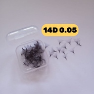 14D 0.05 Fan Grafting Eyelash Extension 100pcs False Eyelashes