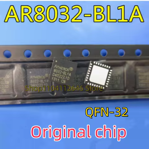 10PCS 100% New AR8032-BL1A AR8032-BL1A-R AR8032-B 8032-BL1A QFN32 Fast Ethernet Transceiver Chipset