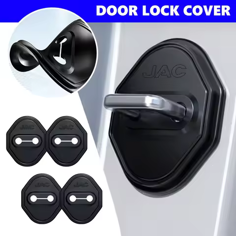 Car Silicone Door Lock Cover Shock Absorber Protective Sticker For JAC RF8 M3 M4 X8 Plus A5 E10X QX 