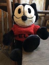 睇圖2落單🩵 絕版 felix the cat plush doll 30-35cm 菲力貓公仔 $189，加錢訂購 菲力貓畢業公仔