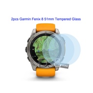[2pcs] Garmin Fenix 8 51mm / Fenix 8 51mm Solar Tempered Glass Screen Protector
