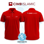 Souvenirs Yes Wangki Collar T-Shirt Wangki Work T-ShirtPOLO - Bank CIMB Islamic - DTF Embroidery Scr
