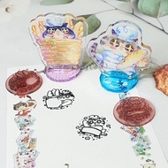 貓的麵包店-硅膠壓克力立牌印章(兩款)