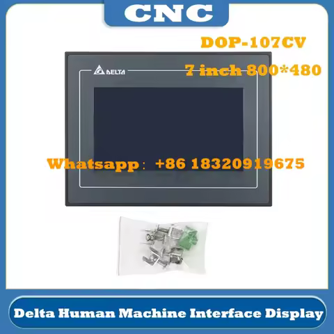 CNC Laest 7'' Inch Delta DOP-107CV HMI Touch Screen Human Machine Interface Display Replace MK070E-3
